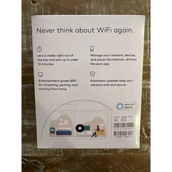 EERO Mesh WiFi System‎ Model: J010111 Covers up to 1500 Sq. Ft.